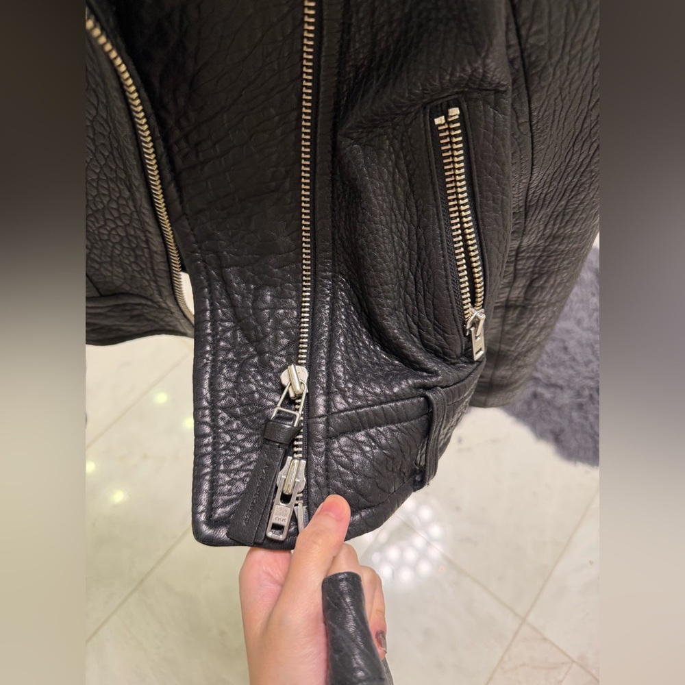 Mackage Black Leather Biker Jacket - Picture 5 of 11